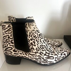 TOPSHOP leopard boots